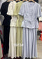 Two Piece Single Button Top With Skirt